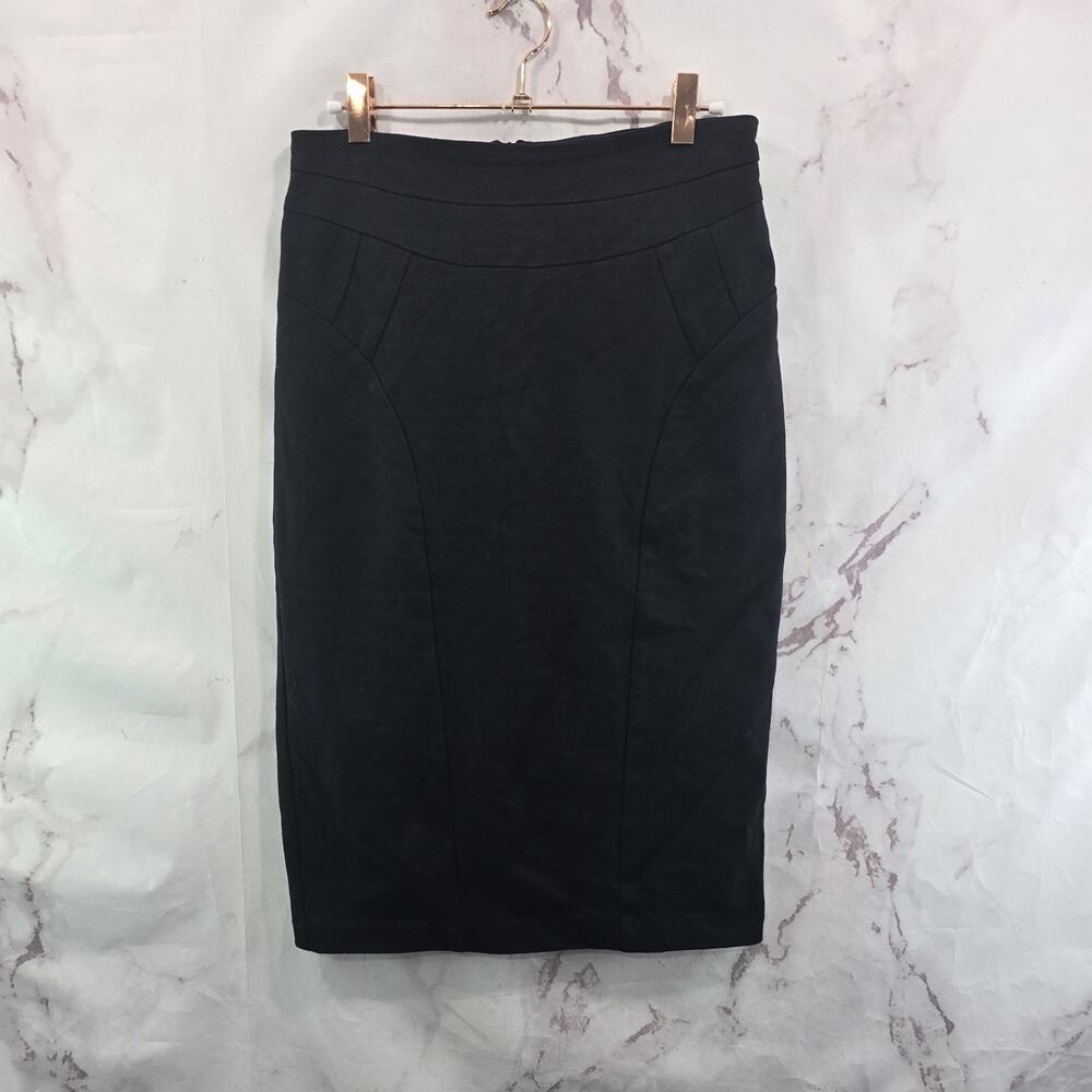 Anthropologie Skirt Womens 4 Small Knee Paneled Tencel Ponte Eva Franco